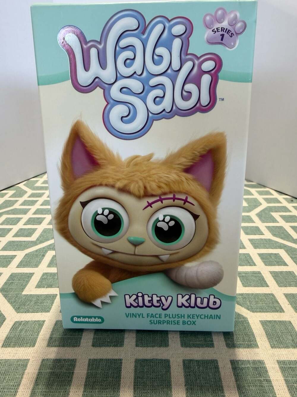 WabiSabi Series 1 Kitty Klub Vinyl Face Plush Keychain Surprise Box